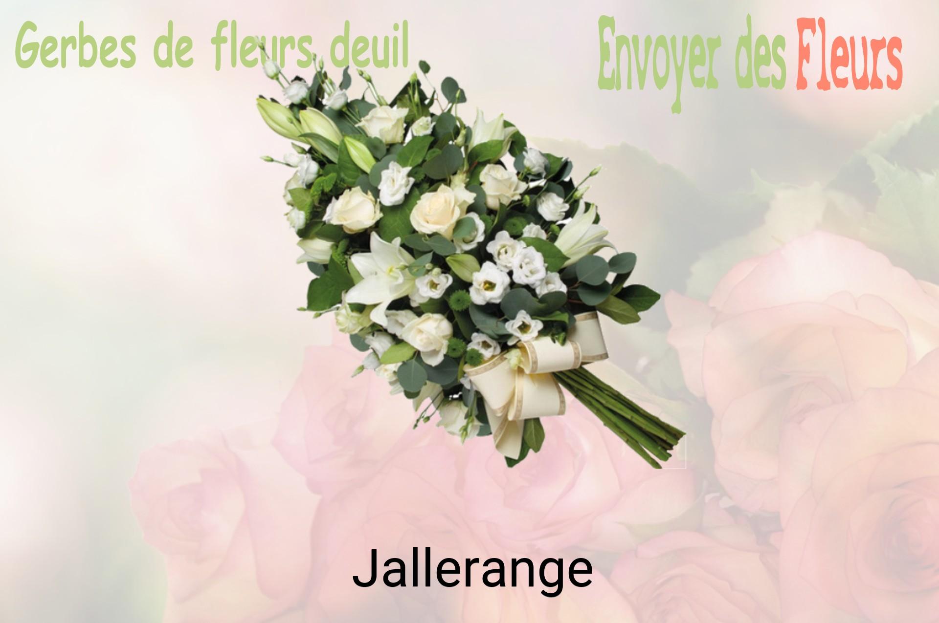 Gerbe de fleurs de deuil livrée à Jallerange